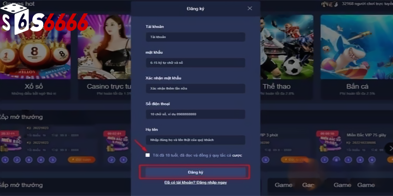 Những điều cần nắm khi đăng ký s6666